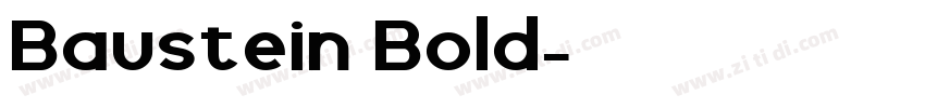 Baustein Bold字体转换